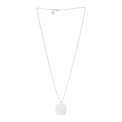 Tiffany Sterling Silver Cushion Charm Pendant Necklace 3 of 6