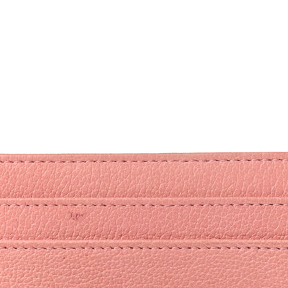 Chanel Goatskin Camellia Embossed Card Holder Pink 10 of 12