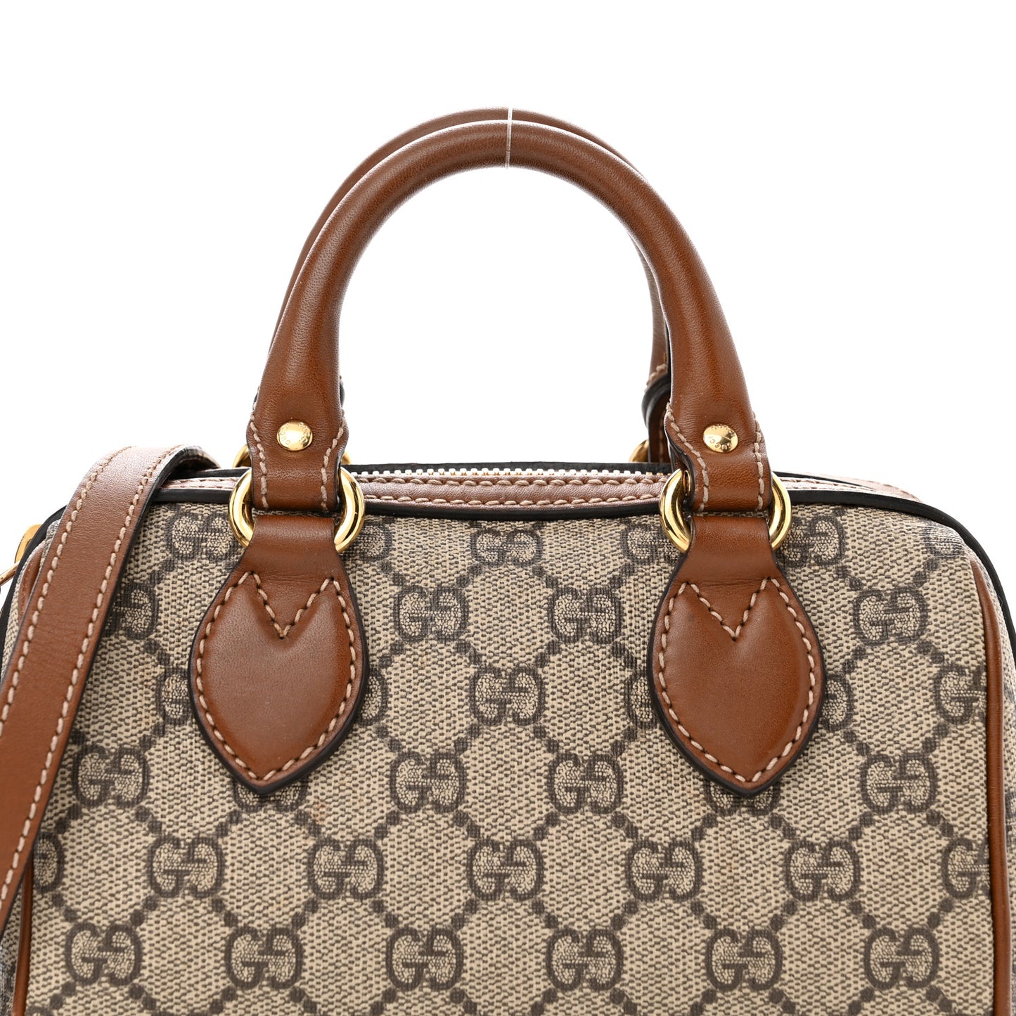 GG Supreme Monogram Mini Boston Beige Tuscany