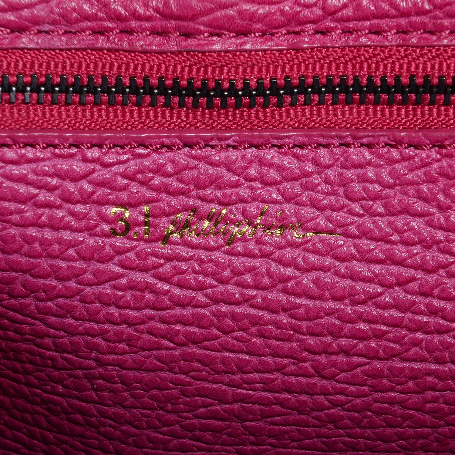 3.1 Phillip Lim 3.1 Leather Medium Pashli Satchel Fuchsia 8 of 9