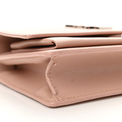 Saint Laurent Calfskin Monogram Sunset Chain Wallet Light Pink 8 of 19