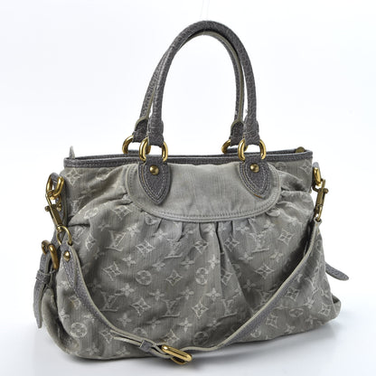 Louis Vuitton Denim Neo Cabby MM Grey 2 of 13