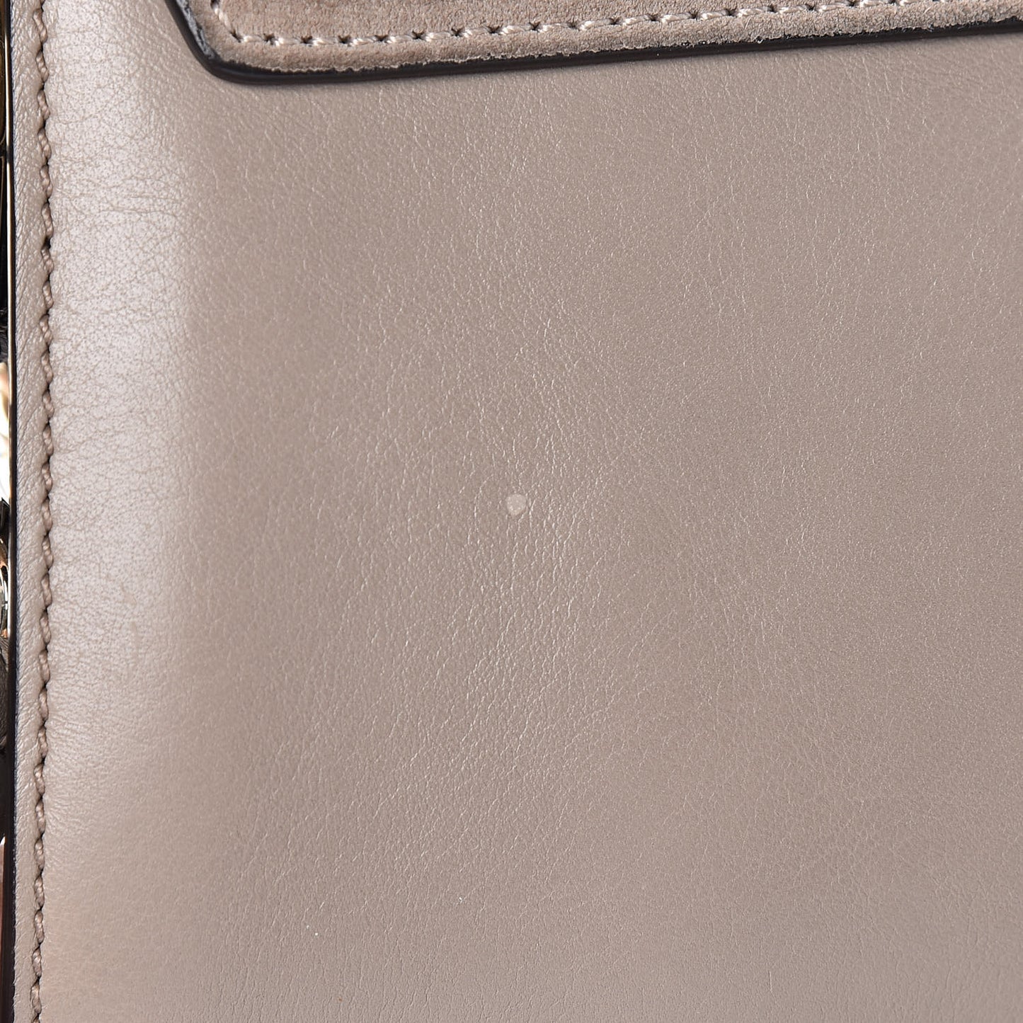 Calfskin Suede Medium Faye Shoulder Bag Motty Grey