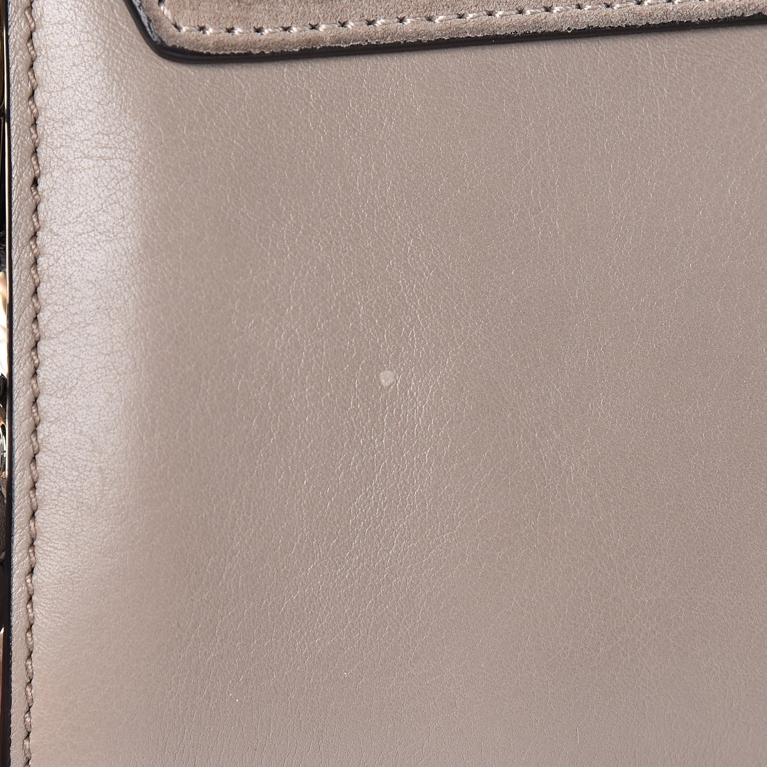 Chloe Calfskin Suede Medium Faye Shoulder Bag Motty Grey 20 of 23