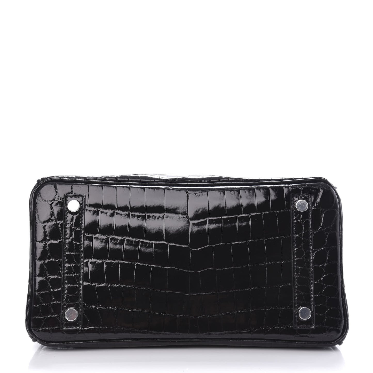 Shiny Niloticus Crocodile Birkin 25 Black