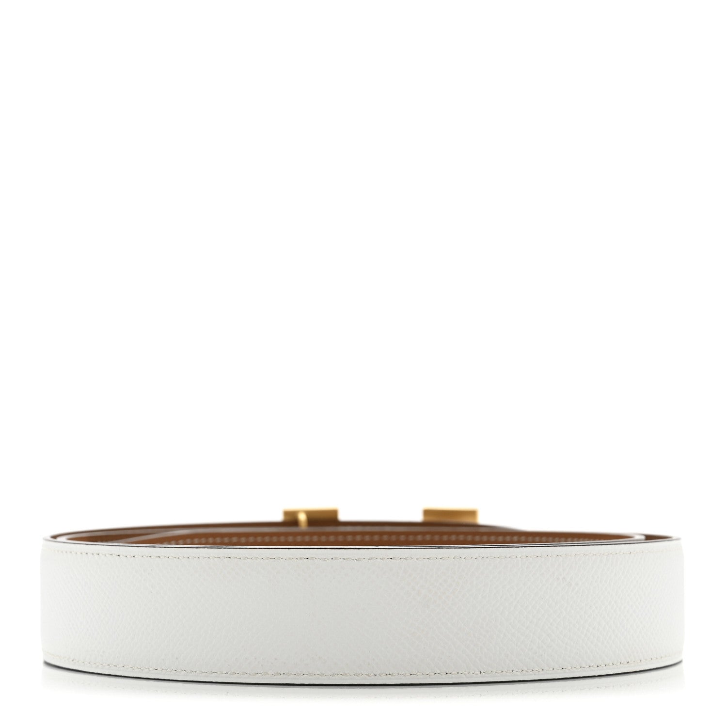 Hermes Epsom 32mm H Belt 100 40 White Gold 2 of 7