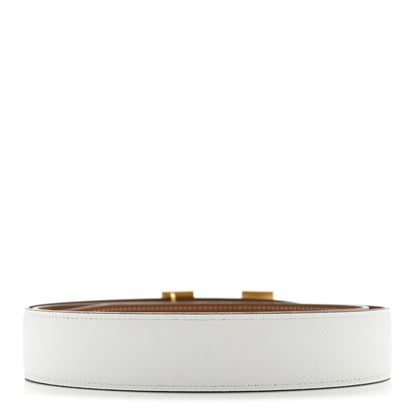 Hermes Epsom 32mm H Belt 100 40 White Gold 2 of 7
