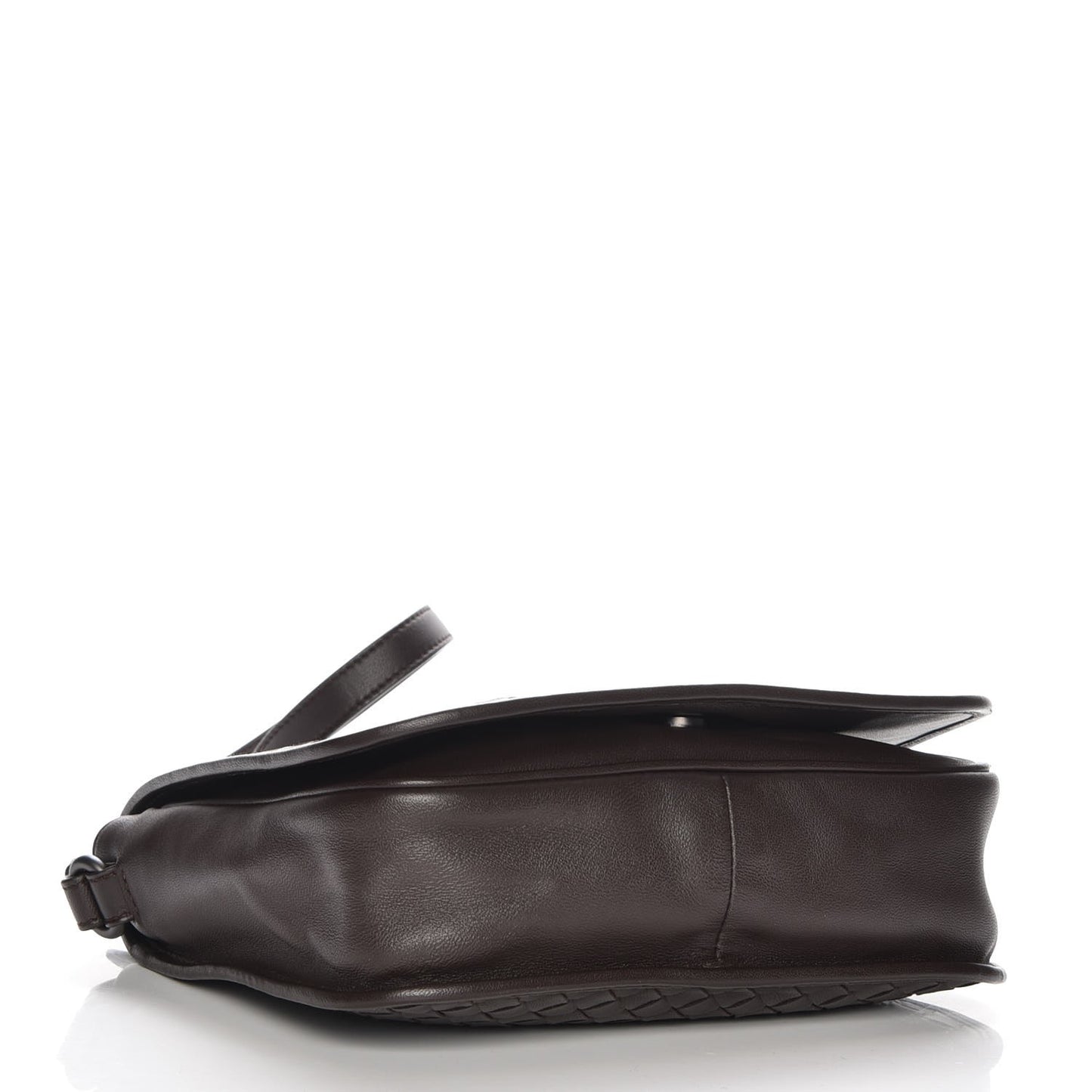 Nappa Intrecciato Messenger Bag Ebano