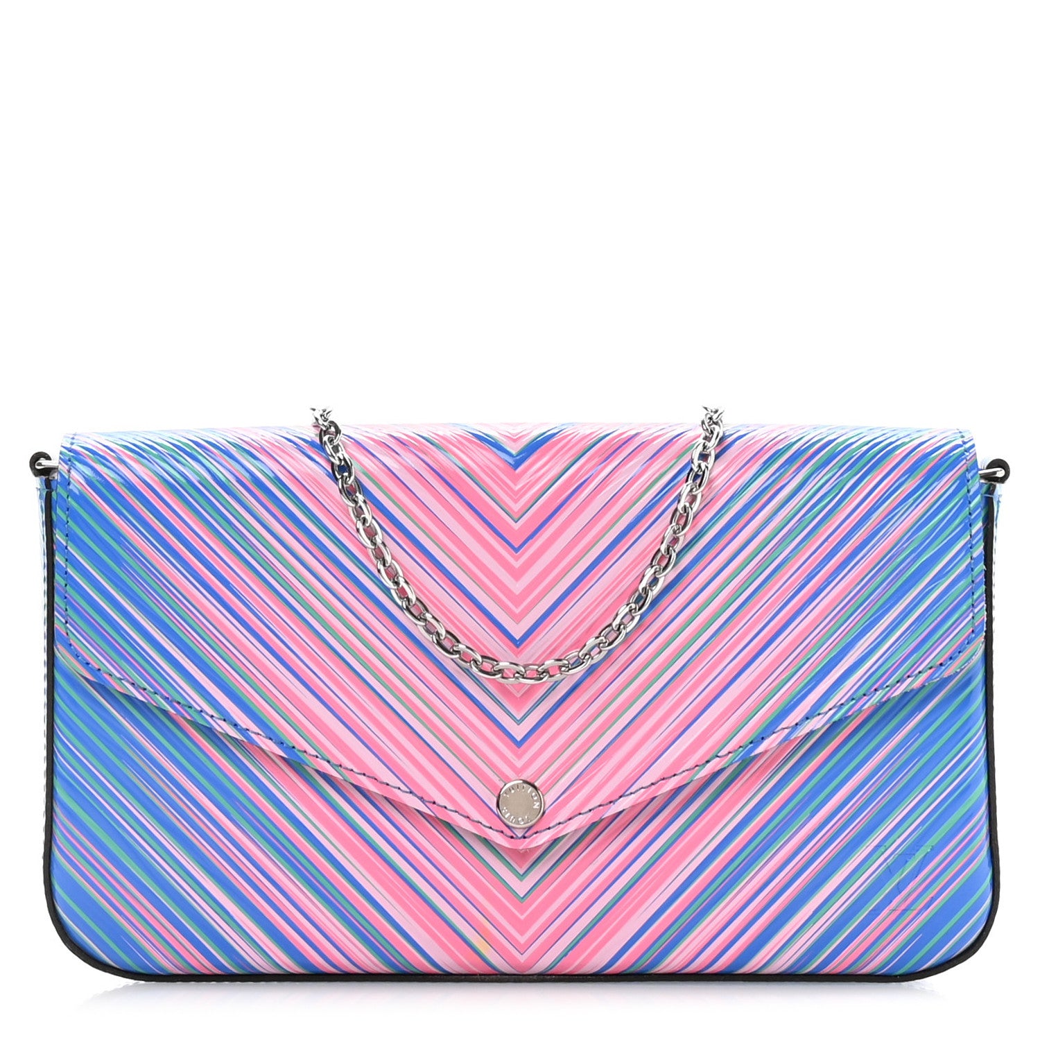 Louis Vuitton Epi Tropical Pochette Felicie Blue Rose 1 of 13