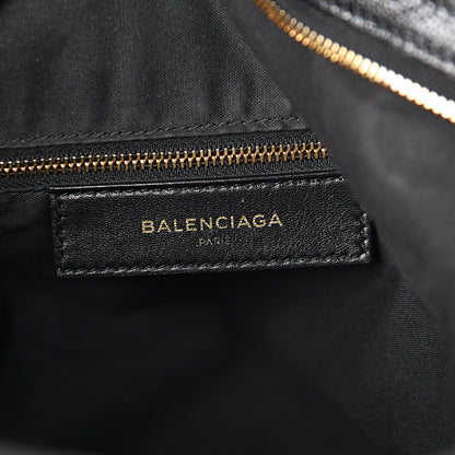 Balenciaga Chevre Gold Metallic Edge Hardware Velo Black 7 of 16