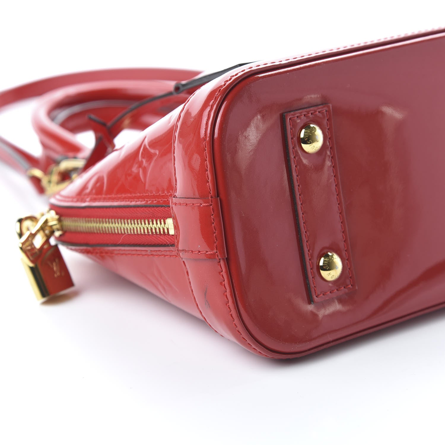 Louis Vuitton Vernis Alma BB Cherry 6 of 13