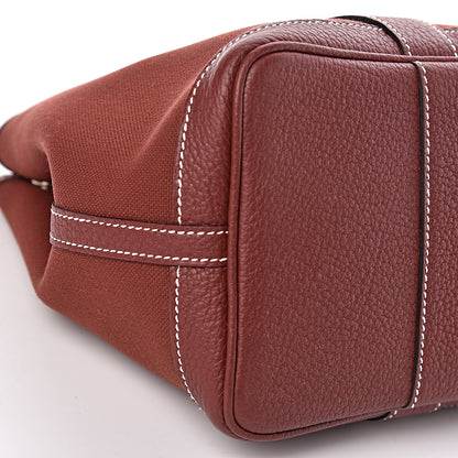 Hermes Toile Buffle Skipper Garden Party 30 TPM Rouge H 8 of 10