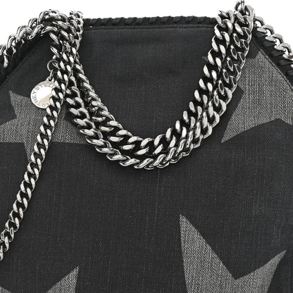 Stella McCartney Denim Star Mini Falabella Tote Black 7 of 9