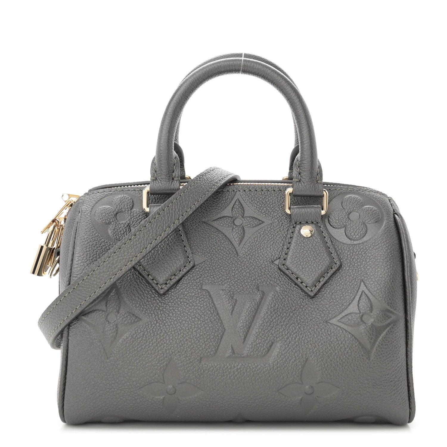 Louis Vuitton Empreinte Monogram Giant Speedy Bandouliere 20 Gunmetal 1 of 9