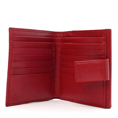 Gucci Monogram French Flap Wallet Red 4 of 4