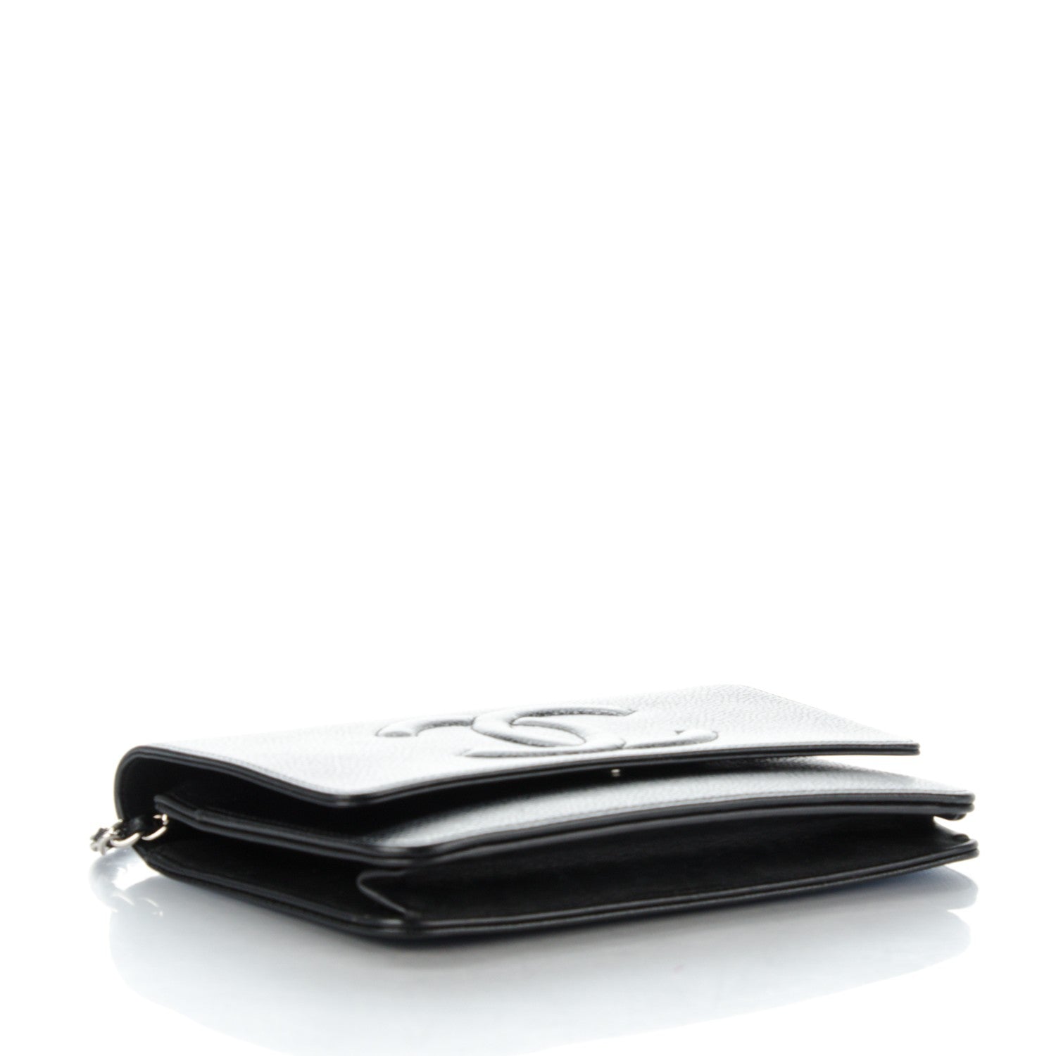 Chanel Caviar Timeless CC Wallet On Chain WOC Black 4 of 7