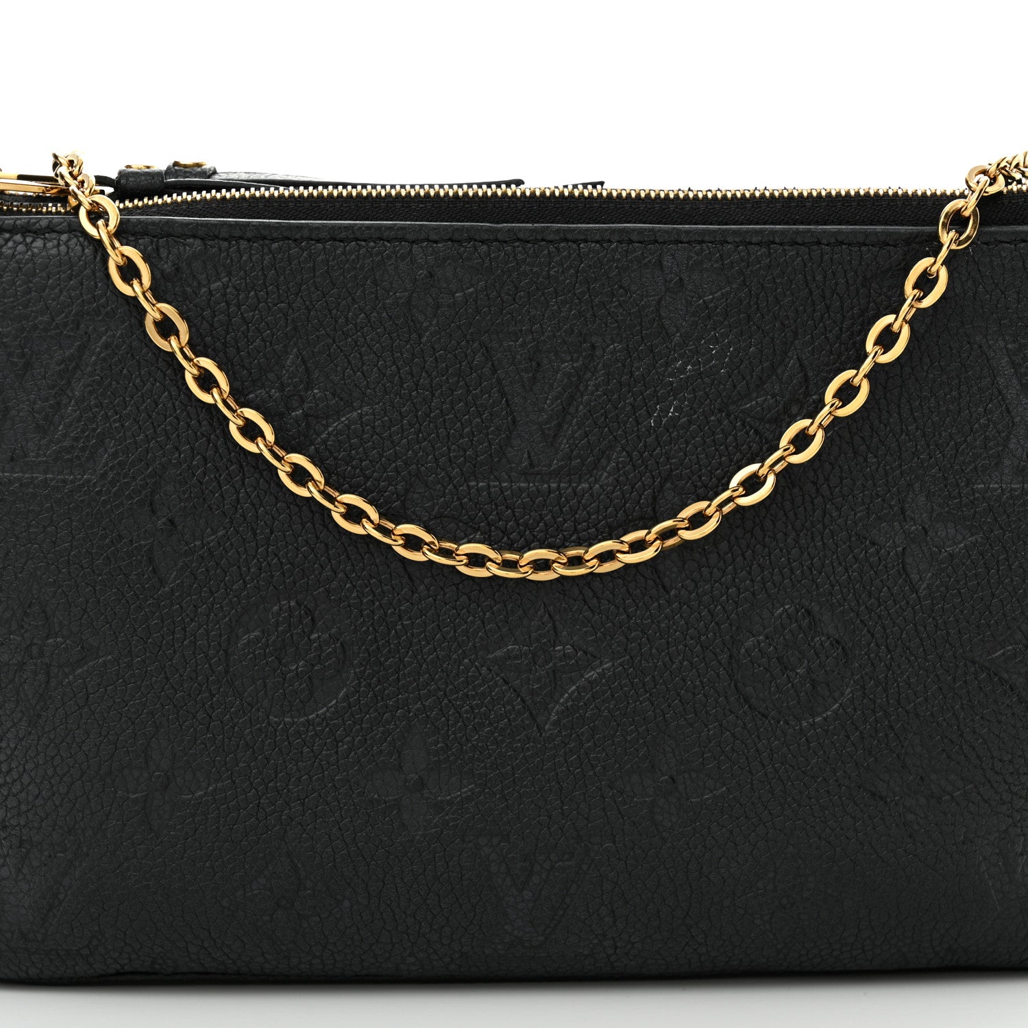 Louis Vuitton Empreinte Double Zip Pochette Black 8 of 12