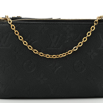 Louis Vuitton Empreinte Double Zip Pochette Black 8 of 12