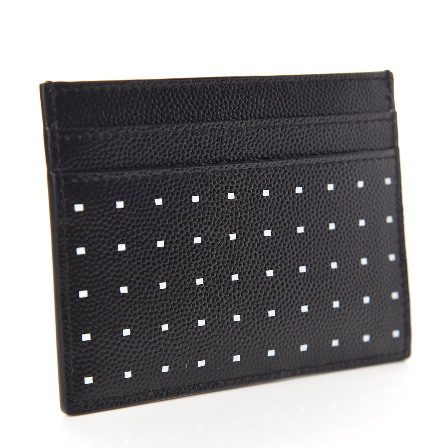Grain De Poudre Geo Print Monogram Credit Card Case Black White
