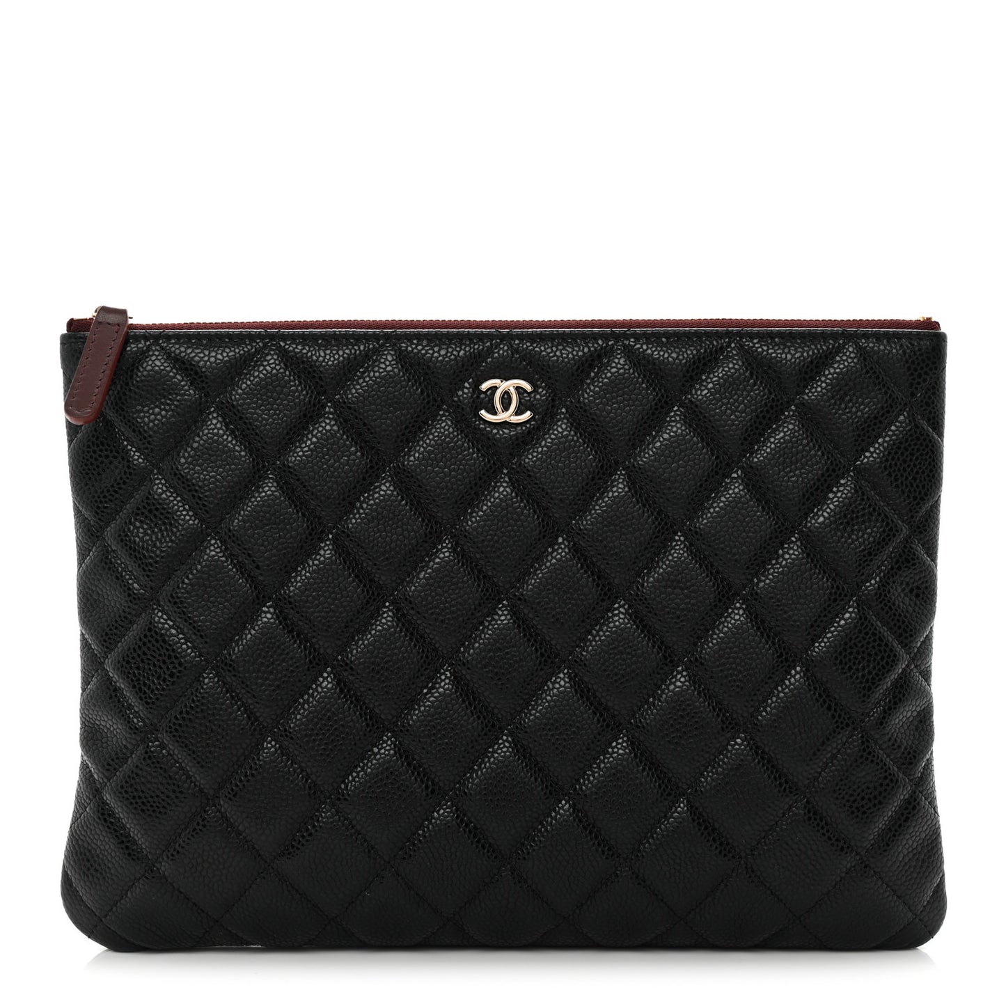 Caviar Quilted Medium Cosmetic Case Black