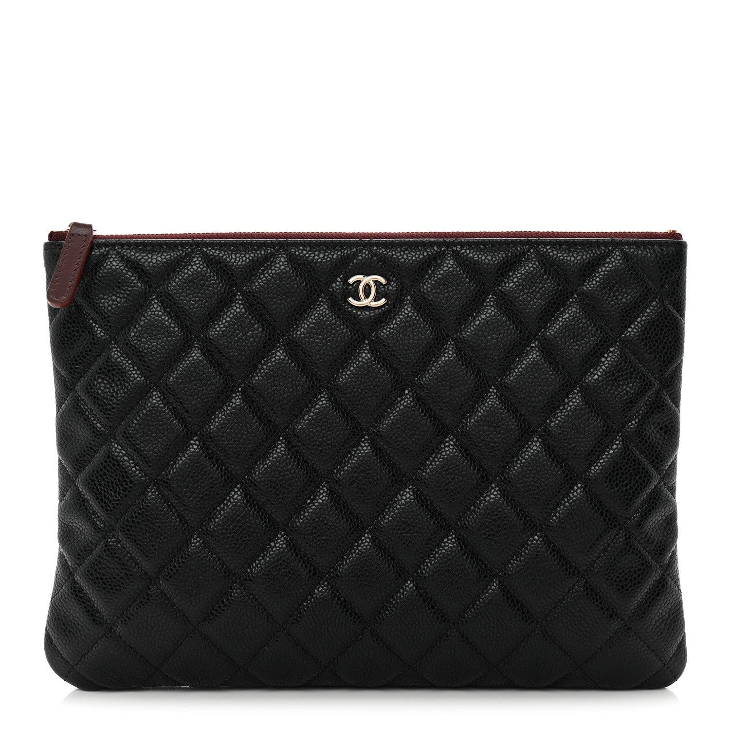 Chanel Caviar Quilted Medium Cosmetic Case Black 1 of 10