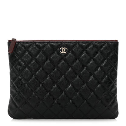 Chanel Caviar Quilted Medium Cosmetic Case Black 1 of 10