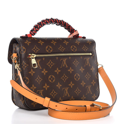 Louis Vuitton Monogram Braided Pochette Metis Coquelicot 3 of 7
