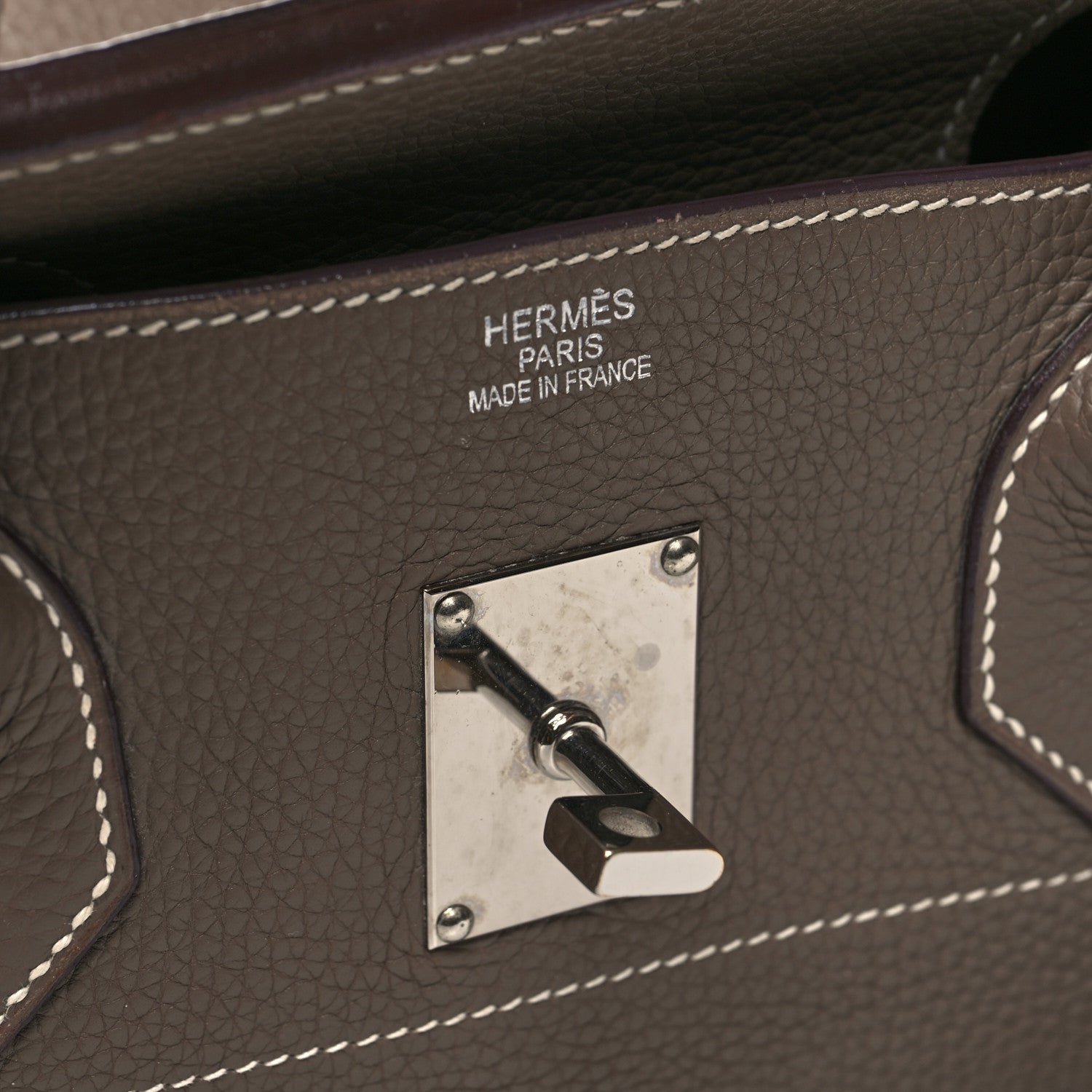 Hermes Taurillon Clemence JPG Birkin 42 Etoupe 9 of 20