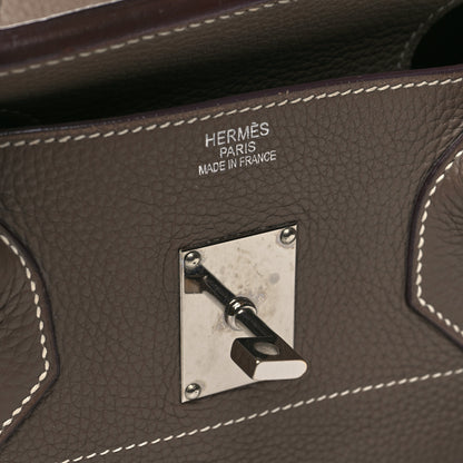 Hermes Taurillon Clemence JPG Birkin 42 Etoupe 9 of 20