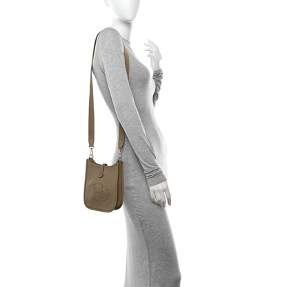 Hermes Taurillon Clemence Evelyne TPM Beige Marfa 2 of 11
