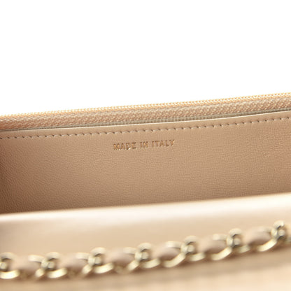 Chanel Lambskin Quilted Trendy CC Wallet On Chain WOC Beige 8 of 11