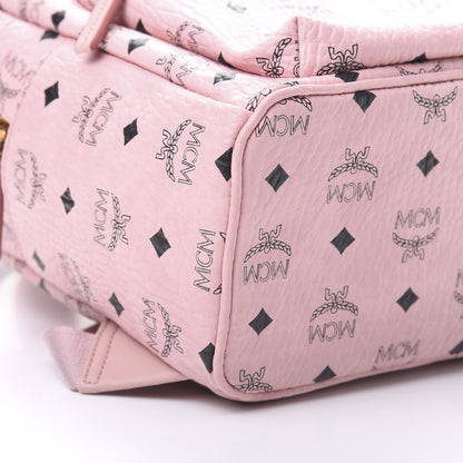 MCM Visetos Small Studded Stark Rabbit Backpack Pink 8 of 10