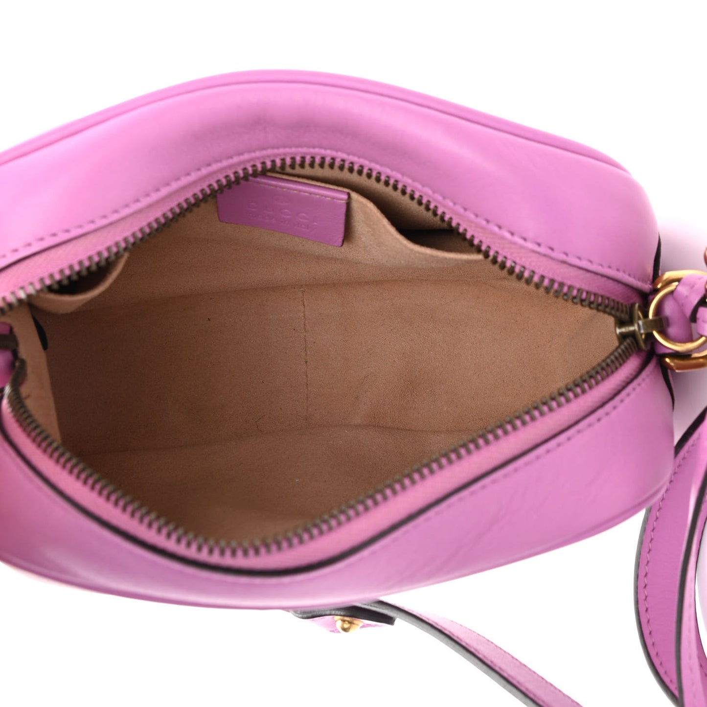 Calfskin Matelasse Mini GG Marmont Chain Shoulder Bag Candy Mousse