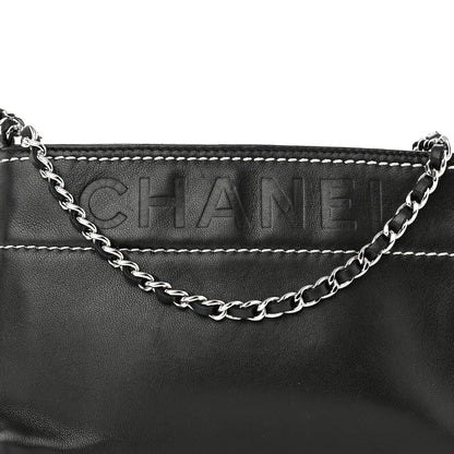 Chanel Lambskin Lax Pochette Black 8 of 10