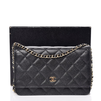 Chanel Caviar Quilted Wallet On Chain WOC Black 11 of 11