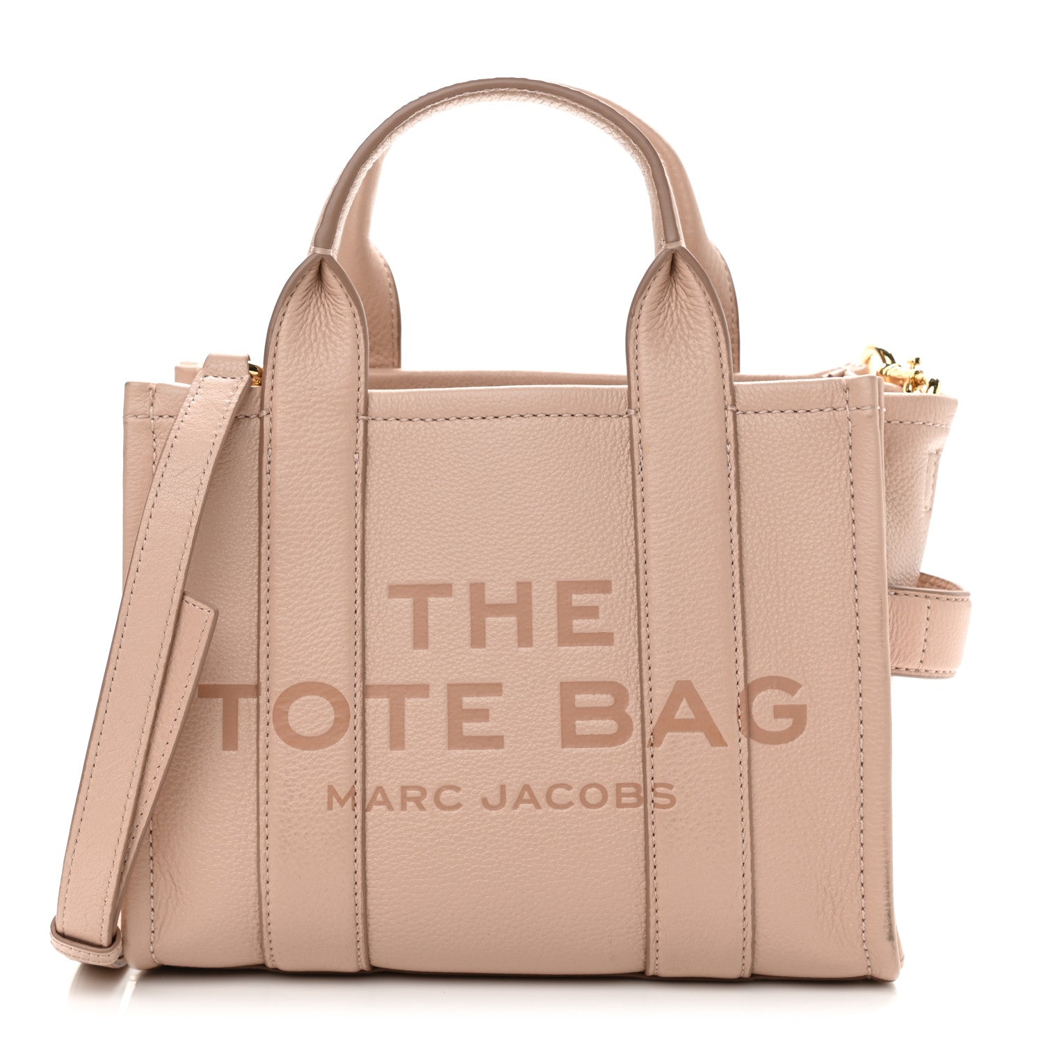 Marc Jacobs Grained Calfskin Small The Tote Bag Rose Dust 1 of 12