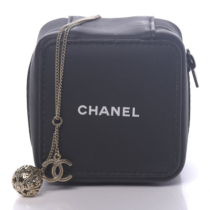 Chanel CC Ball Pendant Necklace Gold 6 of 6
