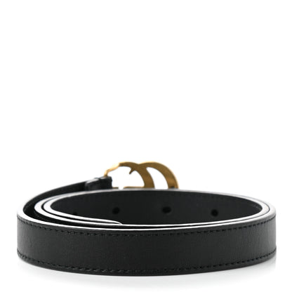 Gucci Calfskin Double G 20mm Belt 70 28 Black 2 of 3