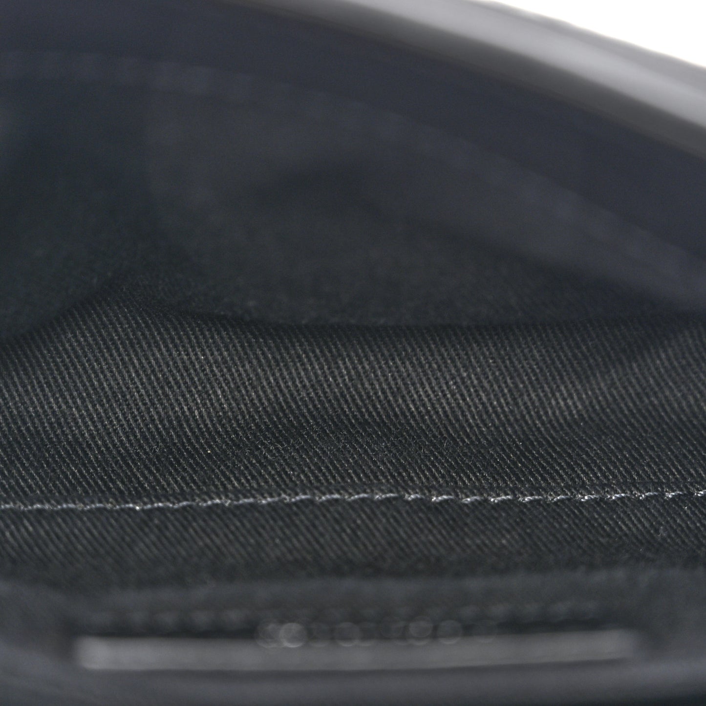 Calfskin Quilted CC Uniform Flap Belt Bag Black