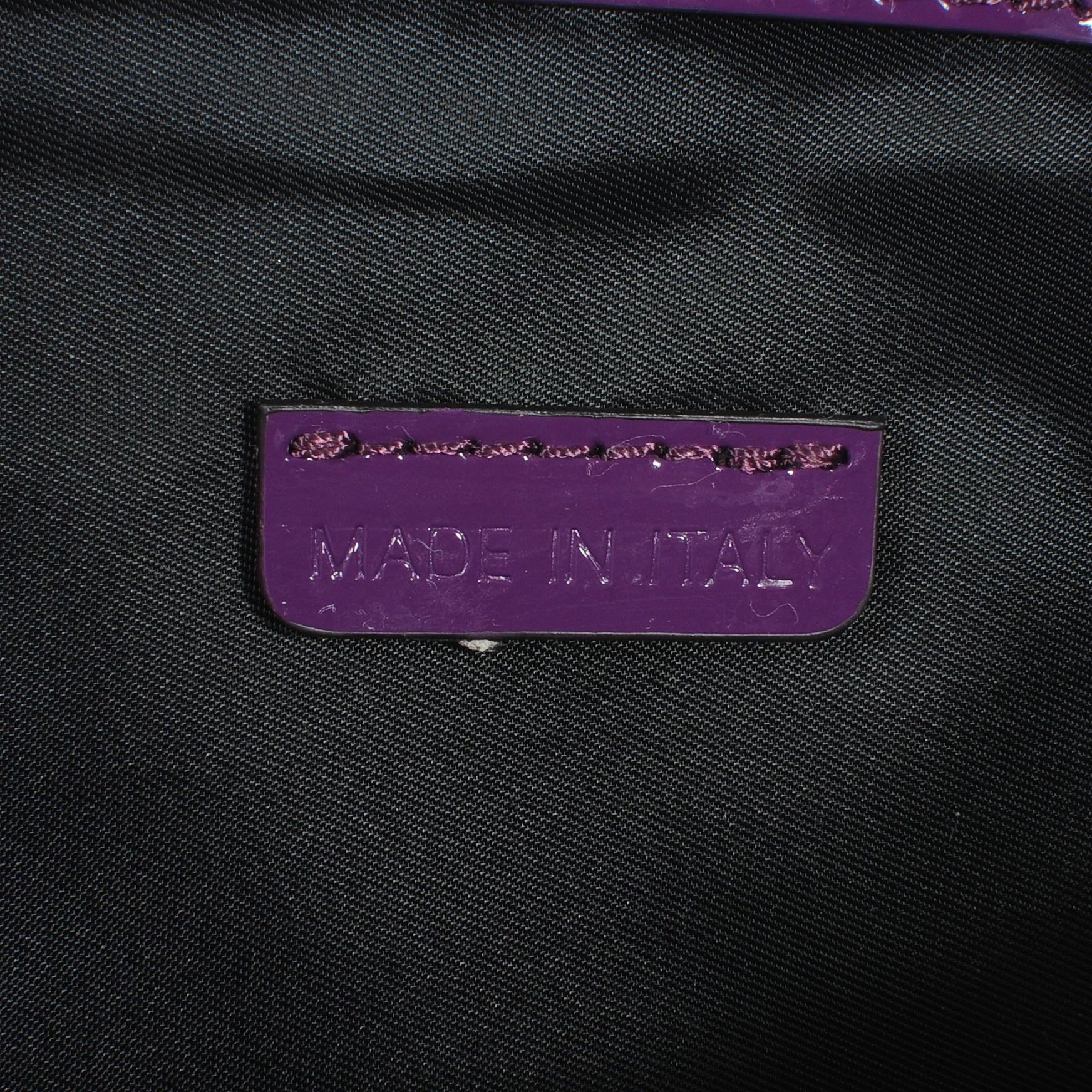 Burberry Patent Bridle Calfskin Clutch Bag Purple 7 of 9