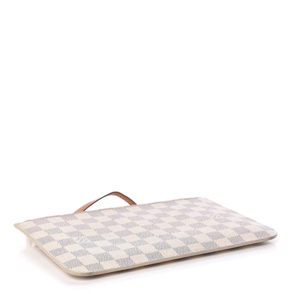 Louis Vuitton Damier Azur Neverfull MM GM Pochette Rose Ballerine 4 of 9