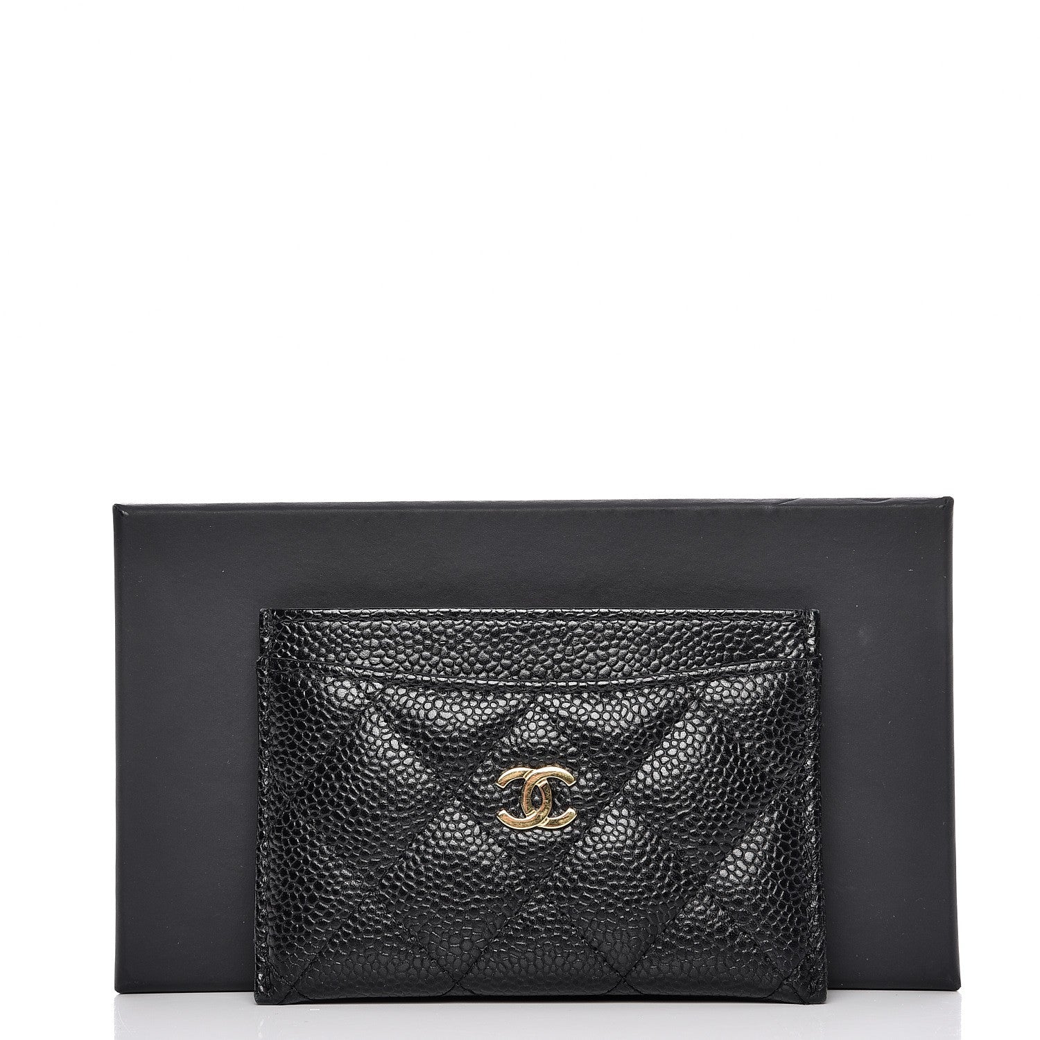 Chanel Caviar Quilted Card Holder Black 9 of 9