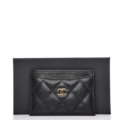 Chanel Caviar Quilted Card Holder Black 9 of 9