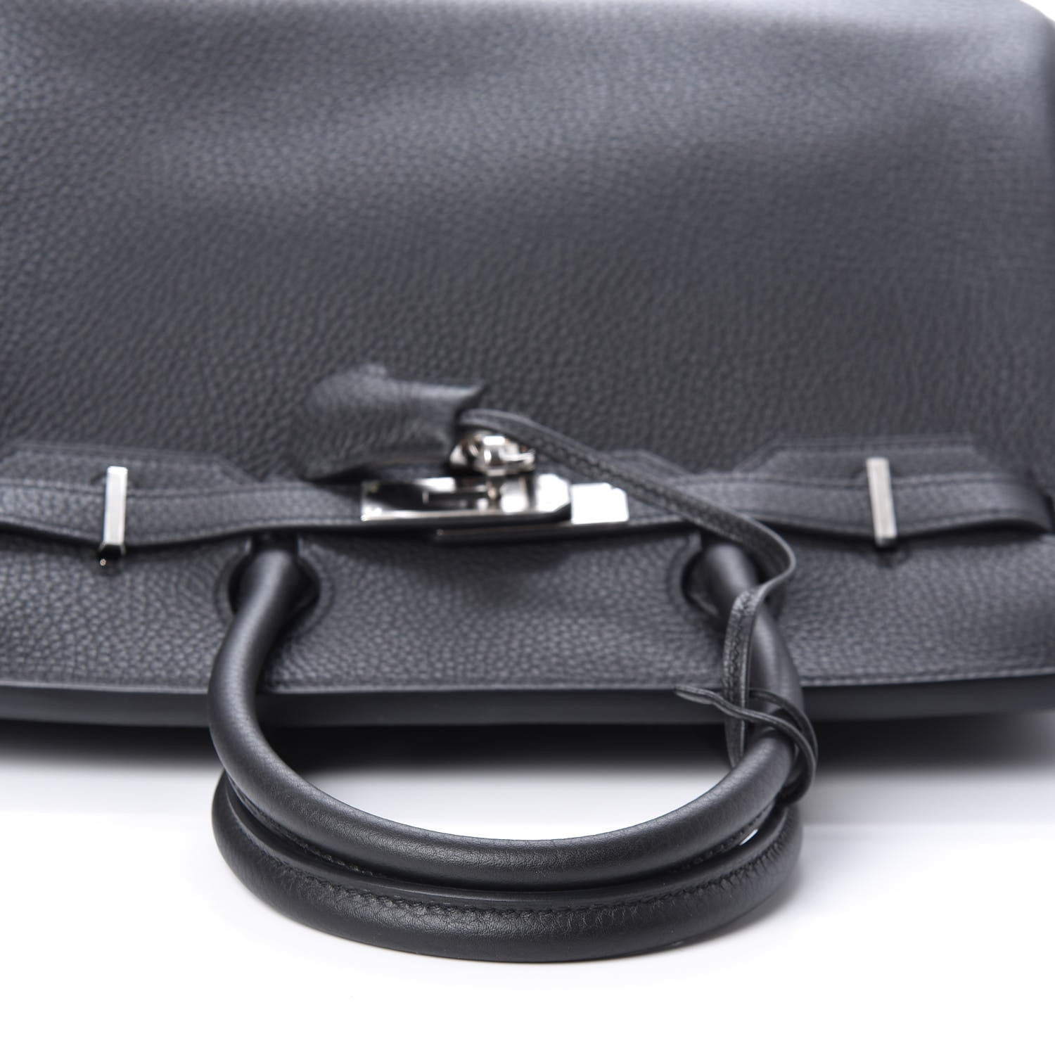Hermes Togo Horseshoe Birkin 30 Black Etoupe 32 of 33