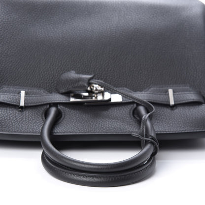 Hermes Togo Horseshoe Birkin 30 Black Etoupe 32 of 33