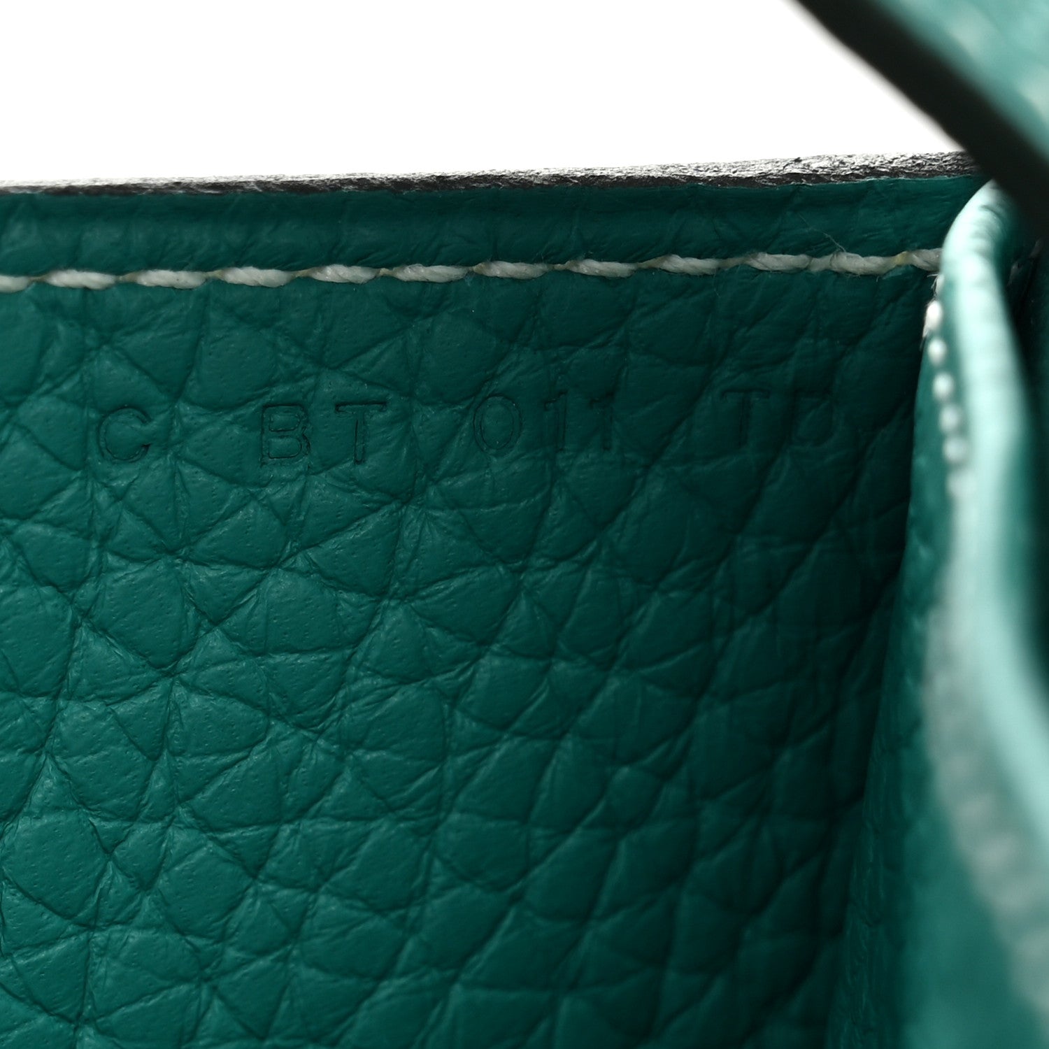 Hermes Taurillon Clemence Halzan 31 GM Vert Verone 7 of 10