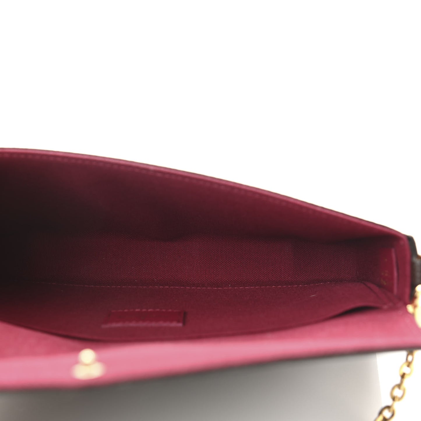 Monogram Pochette Felicie Chain Wallet Fuchsia