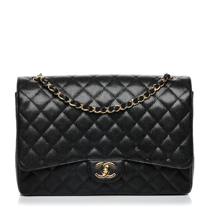 Chanel Caviar Quilted Maxi Double Flap Black 1 of 7