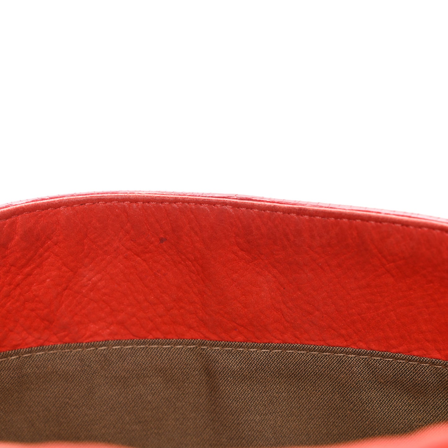 Metallic Nubuck Shoulder Bag Coral