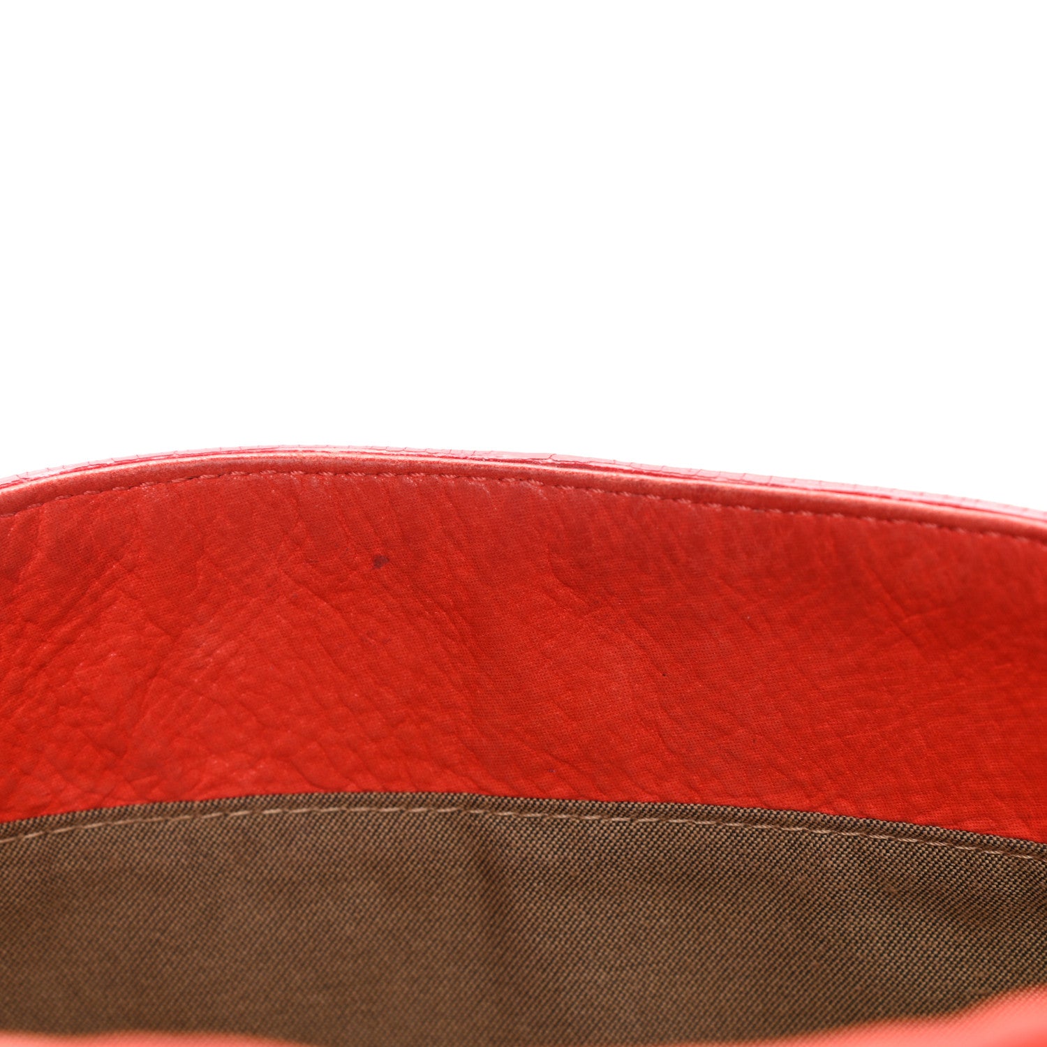 Fendi Metallic Nubuck Shoulder Bag Coral 9 of 10